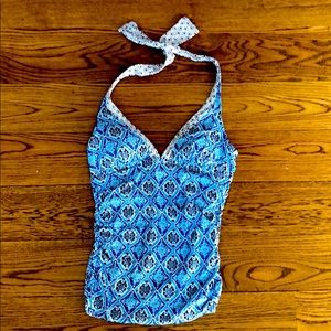 Tommy Bahama Reversible Swim Tankini Top Small S